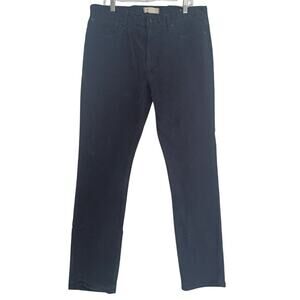 Madewell Men's 36X34 Slim Corduroy Pants Black 5 Pocket Style Flat Front Stretch